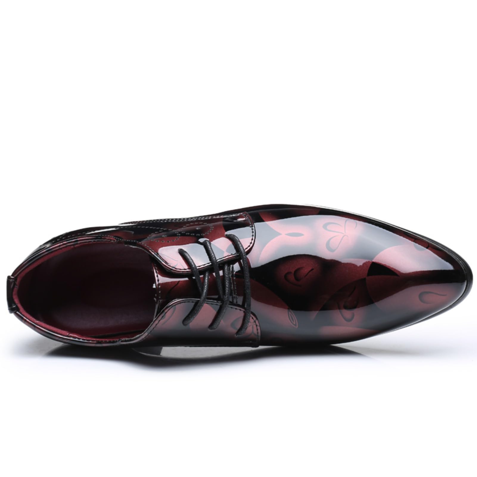 Buty Oxford dla mężczyzn Derby buty męskie formalna sukienka biznesowa sznurowane buty oddychające klasyczna lakierowana skóra wsuwane półbuty niebieskie złoto szary czerwony czarny brązowy khaki