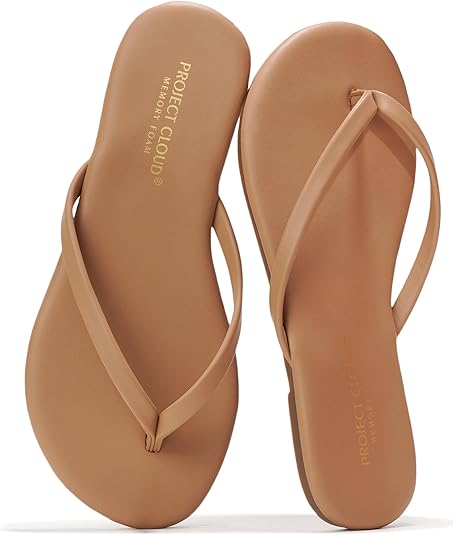 Project Cloud Kids Sandals For Girls Footwear with Memory Foam Insole Kids Flip Flops - Lightweight & Slip Resistant Girls Sandals Summer Beach Essentials (Little Foundations)