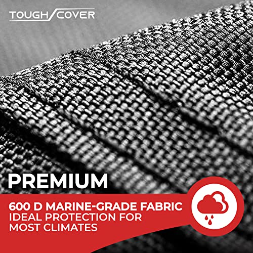 Image of Tough Cover ATV Cover - 86.5 x 50.5 x 49.5 in, Black, Universal Fit - Heavy-Duty Waterproof Quad Covers - UV Guard for 4 Wheelers & Snowmobiles - for Four Wheeler Accessories & Mower Protection