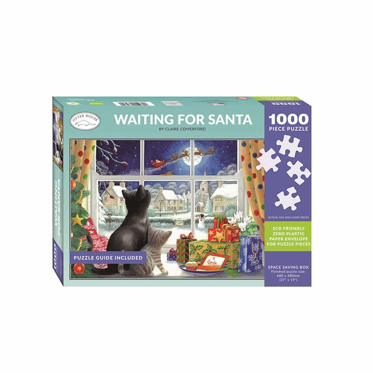 Otter house limited 1000 Piece Jigsaw Puzzle - Waiting for Santa