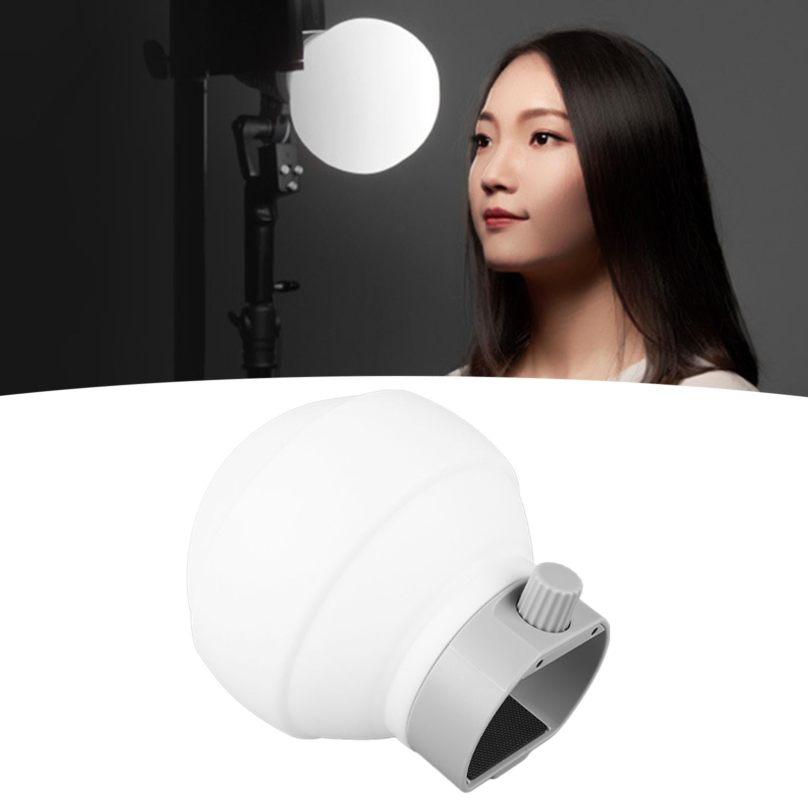 Fabater Kit Cupola di Diffusione in Silicone, Copertura Sferica con Diffusore Flash Morbido per la Fotografia - Modificatore di Illuminazione Robusto e Impermeabile con Adattatori Multipli