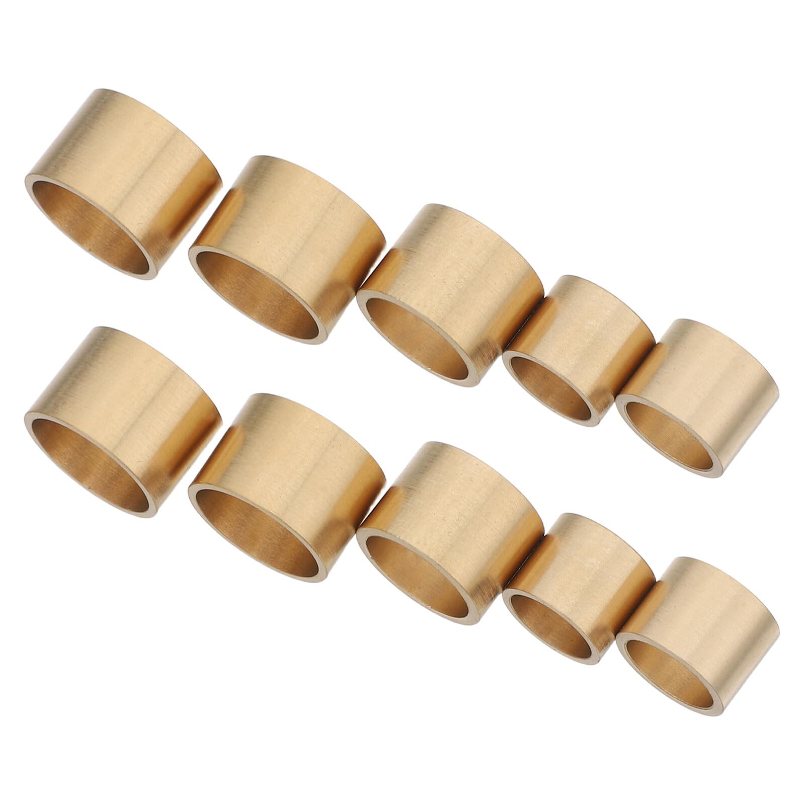 10 Piezas Virola de Latón para Tacos de Billar 10 Piezas Surtido 9-13 MM Kit de Reparación Accesorios para Puntas de Taco de Pool y Mantenimiento en Sala de Juegos