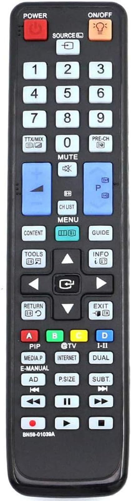 – ALLIMITY Replaced Remote Control BN59-01039A fit for Samsung LED LCD TV LE60C650 LE55C670 LE55C650 LE46C670 LE46C650 LE37C650 LE37C670 LE40C650 LE40C670 LE32C670 LE32C650 LE40C650L1W LE40C650L1W