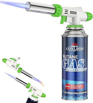 Kitchen Butane Torch Kit with Butane Included for BBQ & Baking