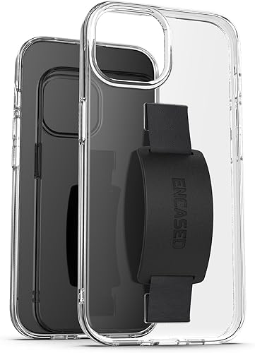 Miniatura 7 de ENCASED Funda con lazo para dedos, diseñada para iPhone 15 Plus (2023), funda de agarre con correa de mano con soporte de silicona suave al tacto