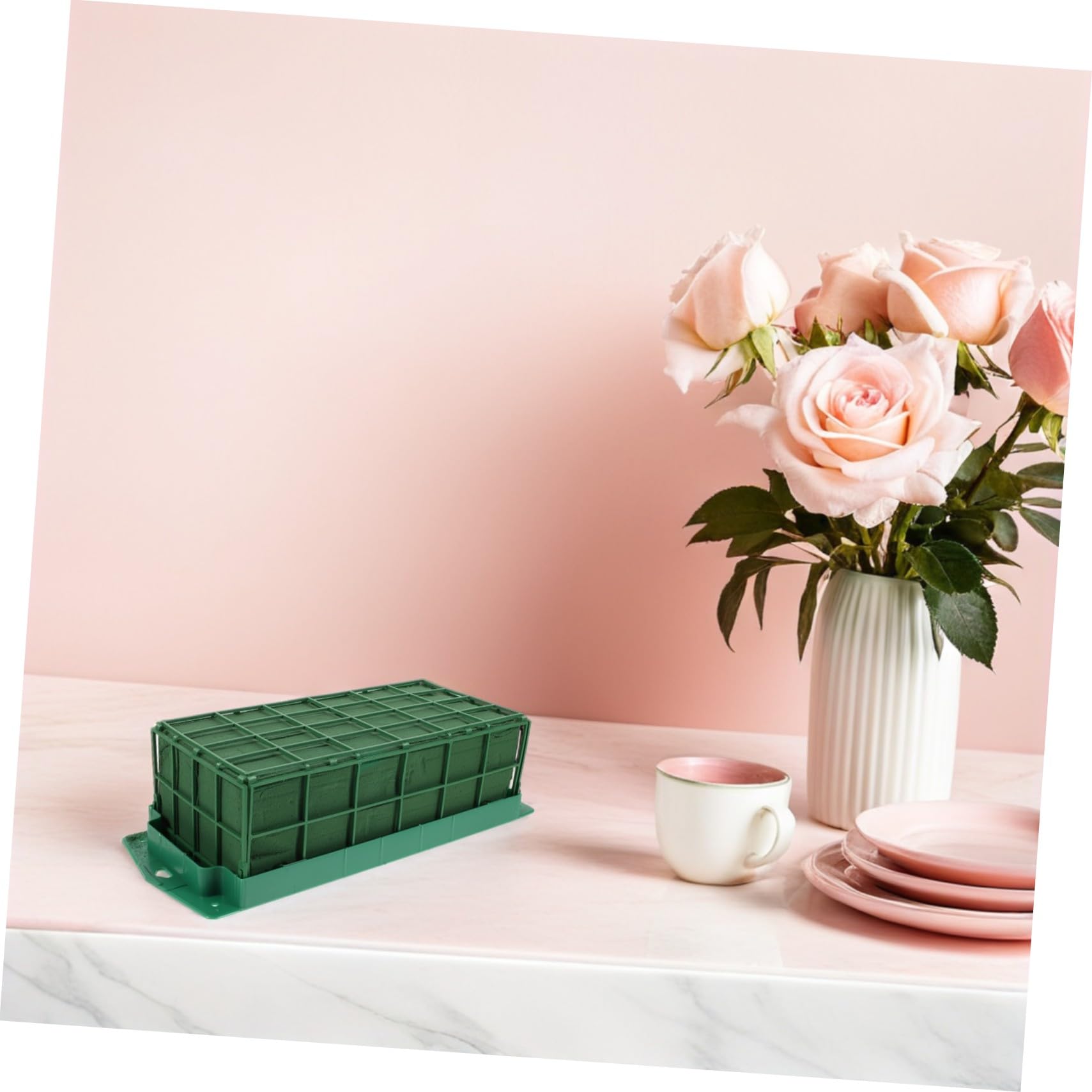 Homoyoyo Floristenschaumblöcke Rechteckiger Steckschaum für Frische und Künstliche Blumenarrangements Feuchtigkeitsbewahrend für Hochzeiten Partydekorationen und DIY-blumengestaltung