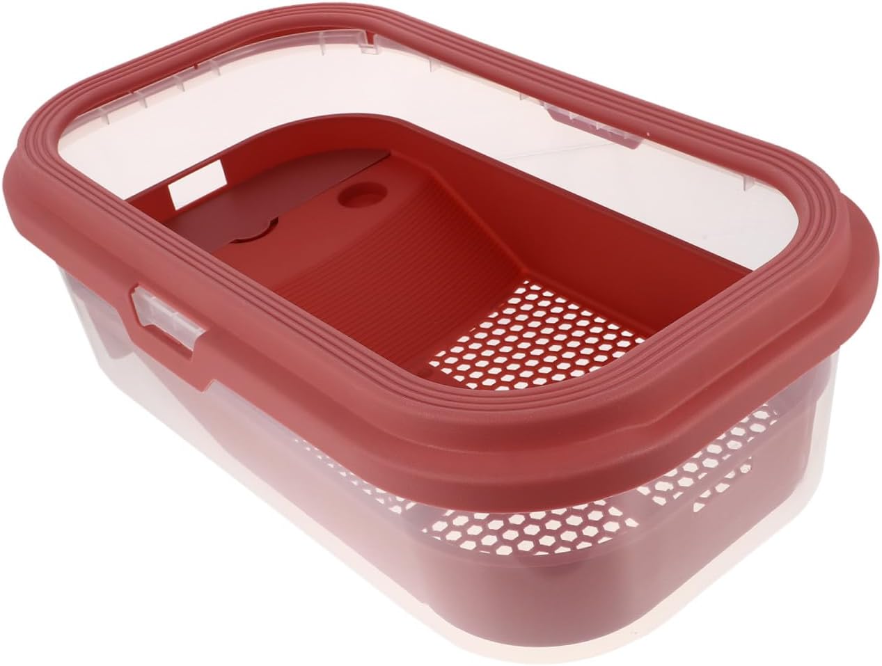 Large Plastic Tortoise Tank with Basking Terrace for Home Use Turtle Aquarium with Accessories Suitable for Turtles and Amphibians