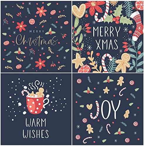 Christmas Cards Pack of 20 | Eco Friendly | Plastic Free | Hand Packed in the UK | Volume 2