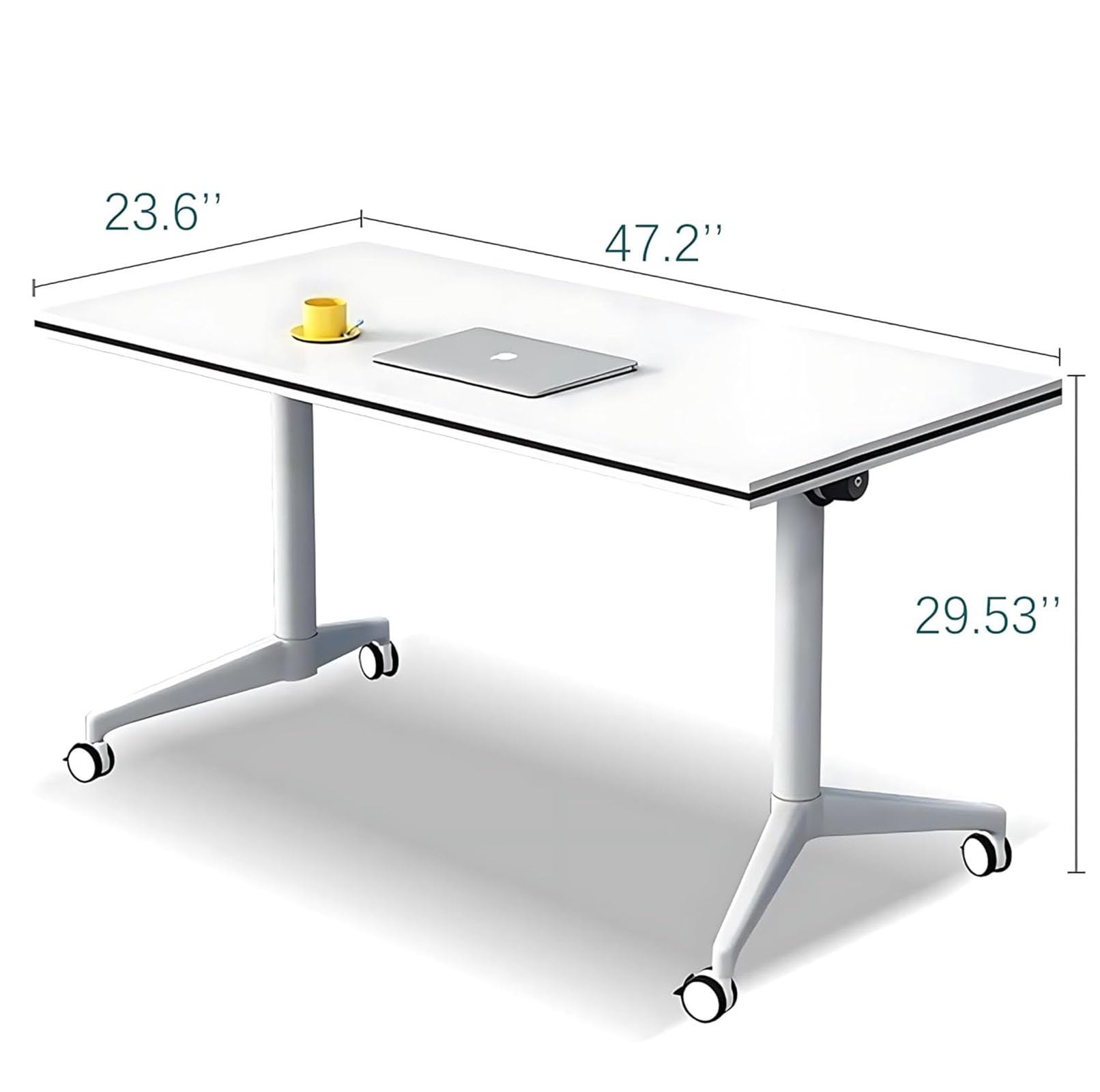 Faltbarer Konferenztisch, moderner Bürotisch für Meeting, Seminar, Trainingstisch für Klassenzimmer, kollaborativer Raum, Veranstaltungsnutzung, vielseitig und Design