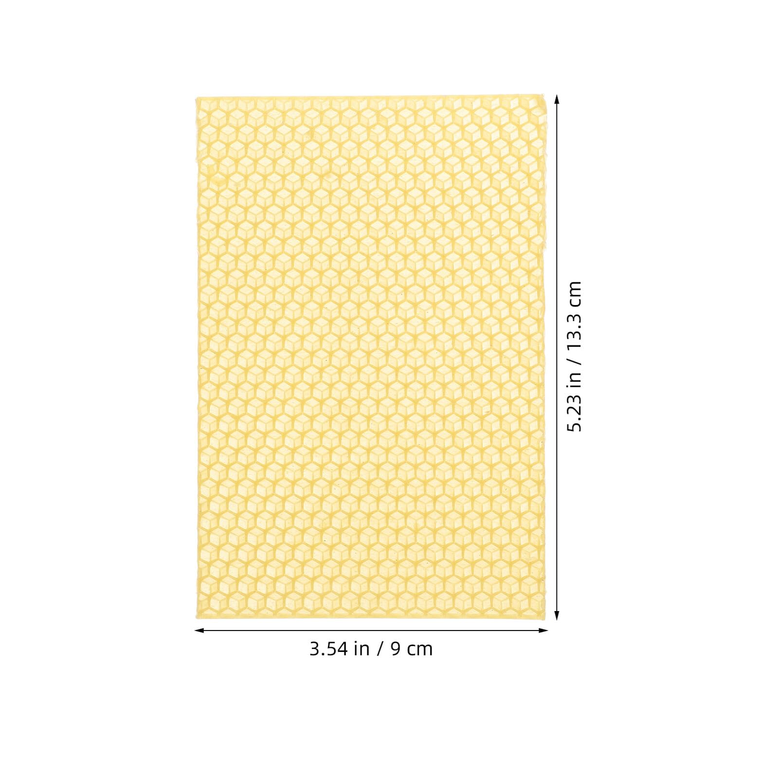 SHINEOFI 10 Láminas de Cera de Abeja Natural para Colmenas Tamaño Mediano Base para Marcos Profundos Adecuado para Apicultura y Bricolaje Cera para Construcción de Panales y