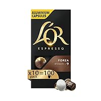 L'Or - Capsule Caffè Espresso Forza - 100 Capsule in Alluminio
