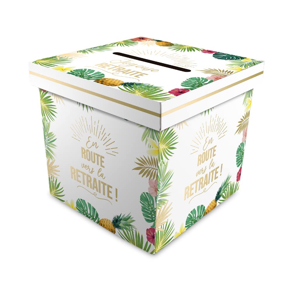 Tirelire Voyage Santex - Carton Naturel - 24x16x10cm - Idée Cadeau Épargne