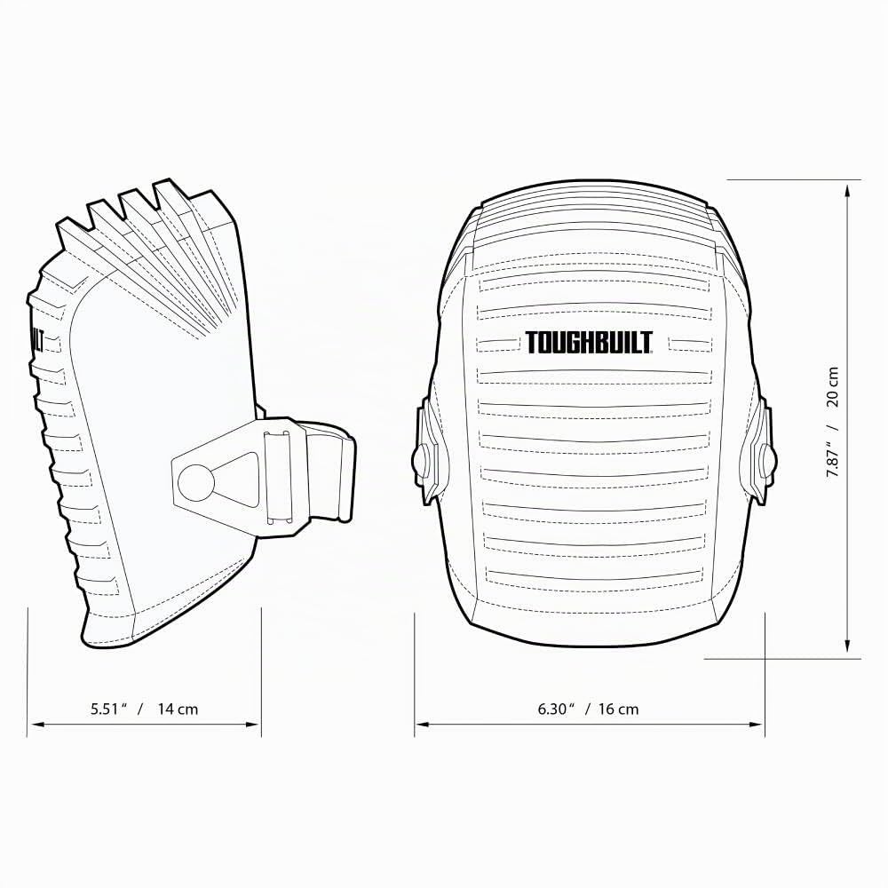 Genouillères imperméables - TOUGHBUILT INDUSTRIES INC - TB-KP-102