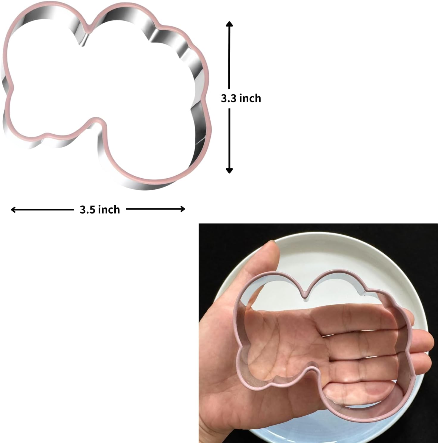 LUBTOSMN Baby Word Cookie Cutter-3.5 inch-Biscui Cookie Cutters Fondant Molds for Baby Shower