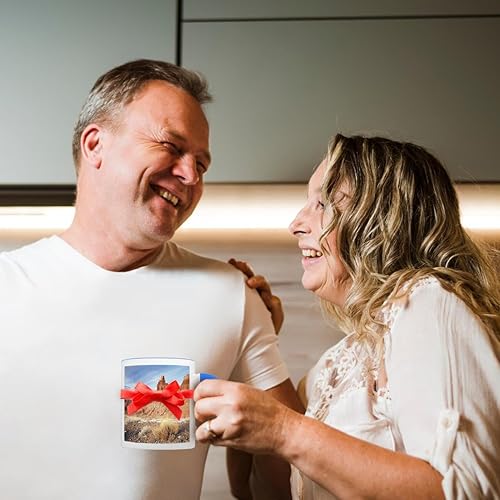Miniatura 4 de 3dRose Chimney Rock Formation, Capitol Reef, Utah, Estados Unidos, taza, 11 onzas, azul