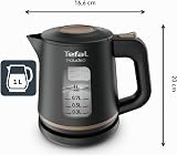 Tefal - Bouilloire électrique Includeo Noire - Ergonomique - 1 L - 2