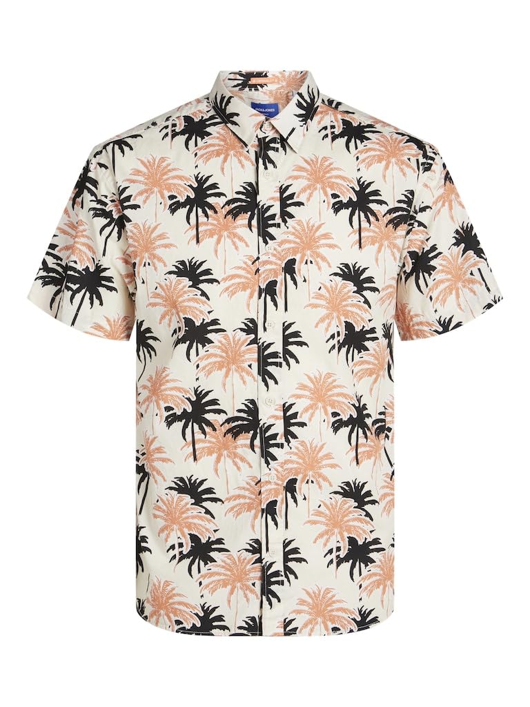Jack&Jones JUNIOR Jungen Jorjoshua Aruba AOP Shirt Ss Jnr Kurzarmhemd (1er Pack)