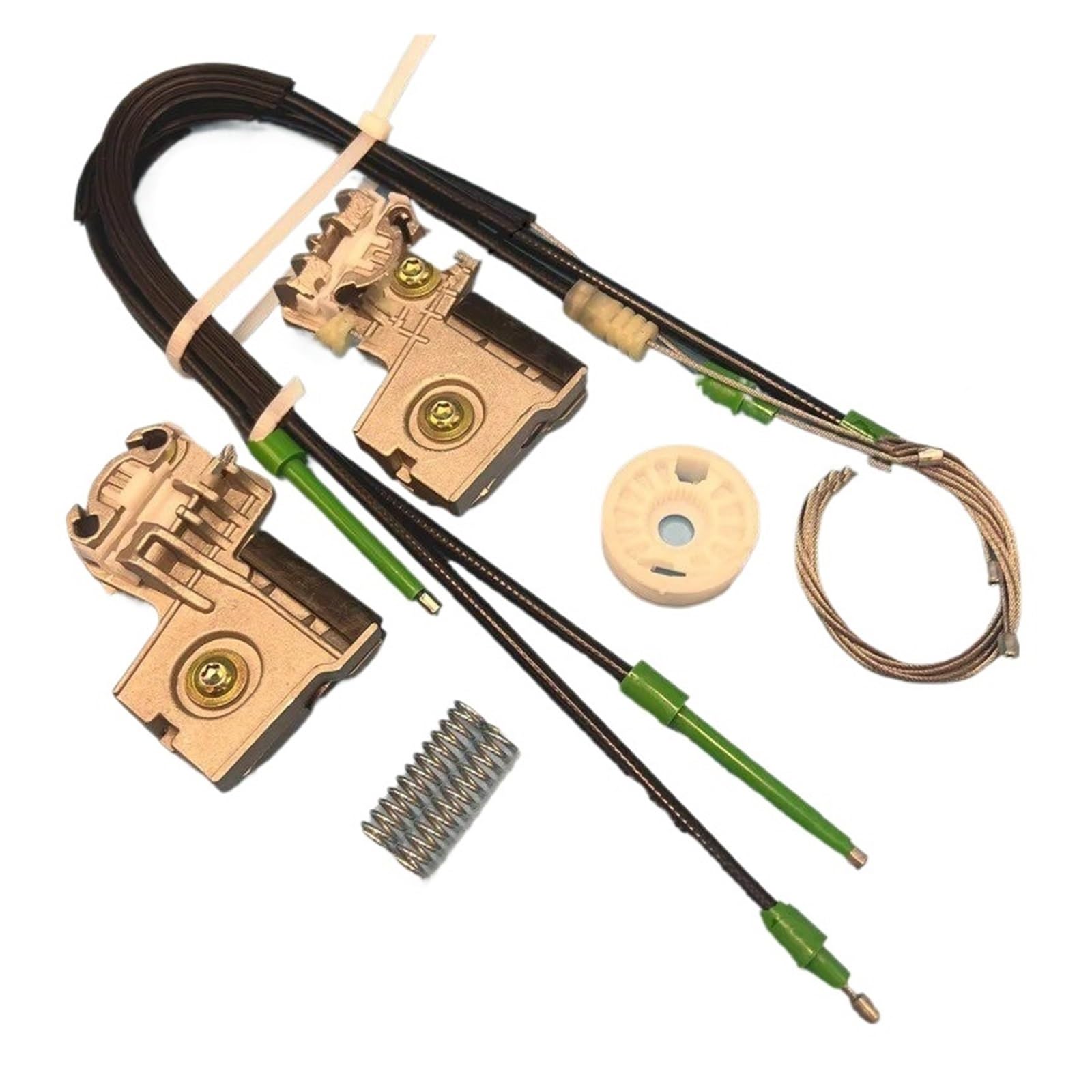 Sauanmnktp Front-Left Window Winder Repair Kit For Peugeot 607 2000-2010 Electric Window Regulator Repair Kit With Metal Sliders