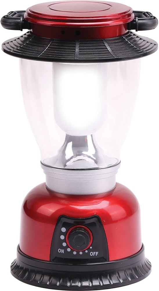 Infapower6 LED Outdoor Lantern, Metal, Red