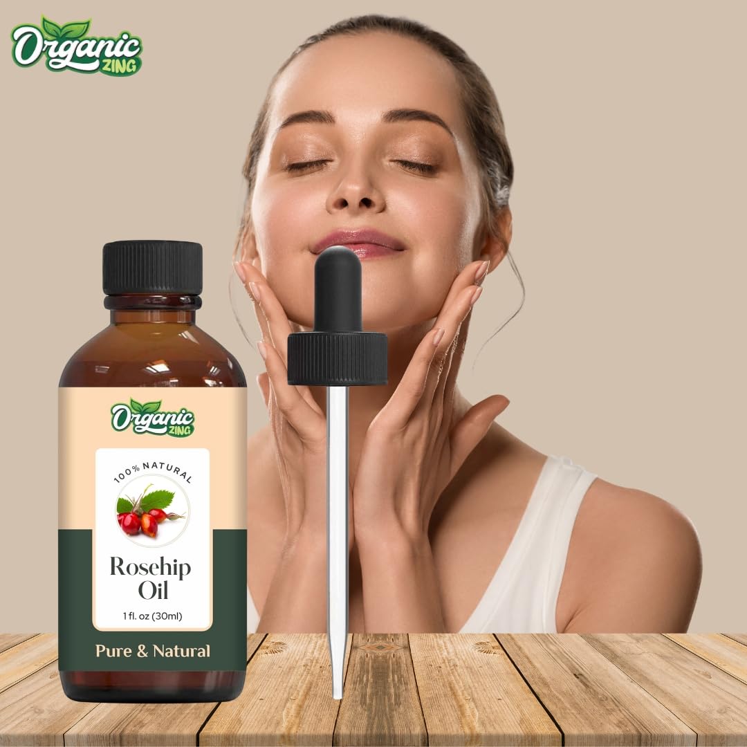 Amazon.co.jp: Organic Zing ローズヒップシードオイル 30ml（1.01 fl