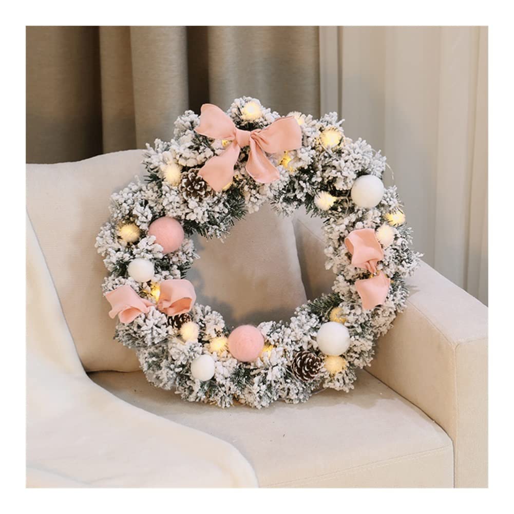 Amazon.co.jp: 人工花輪クリスマスリース20インチプリライトクリスマス