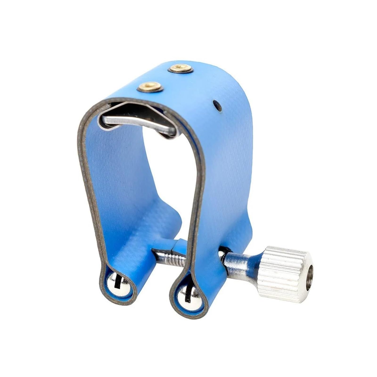 Akcesoria do saksofonu Ustnik Saksofonu Ligatury Zaciski Mocujące Akcesoria Instrument Dęty Drewniany Alto Zacisk Zaciskowy Części Do Saksofonu Tenorowego (Color : Blue)