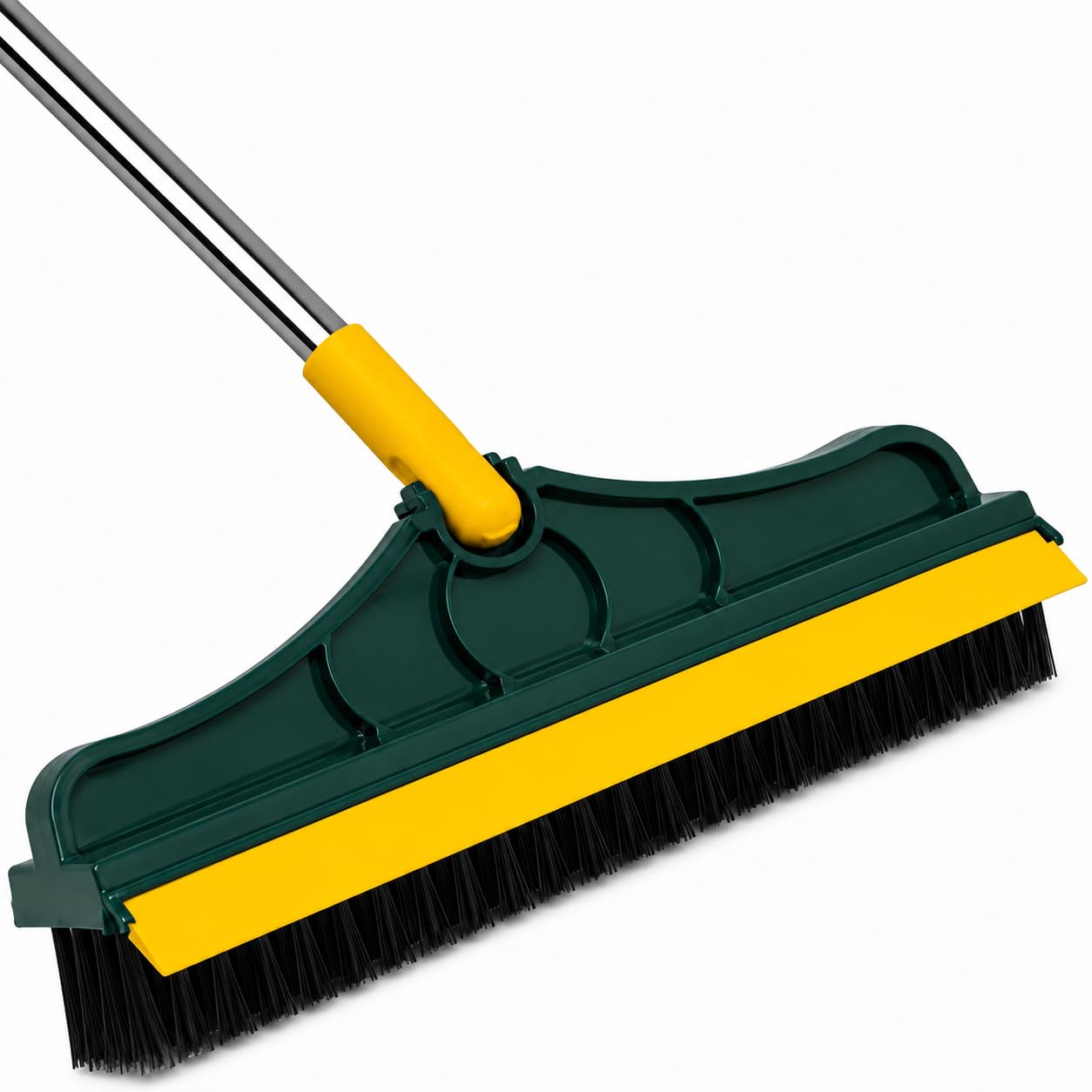 3-in-1 Toilet Cleaning Brush | Bathroom Cleaning Brush Long Handle with Wiper | Floor Scrub Brush for Bathroom Tiles Scrubber Home Accessories 180° Rotate Green-image-18