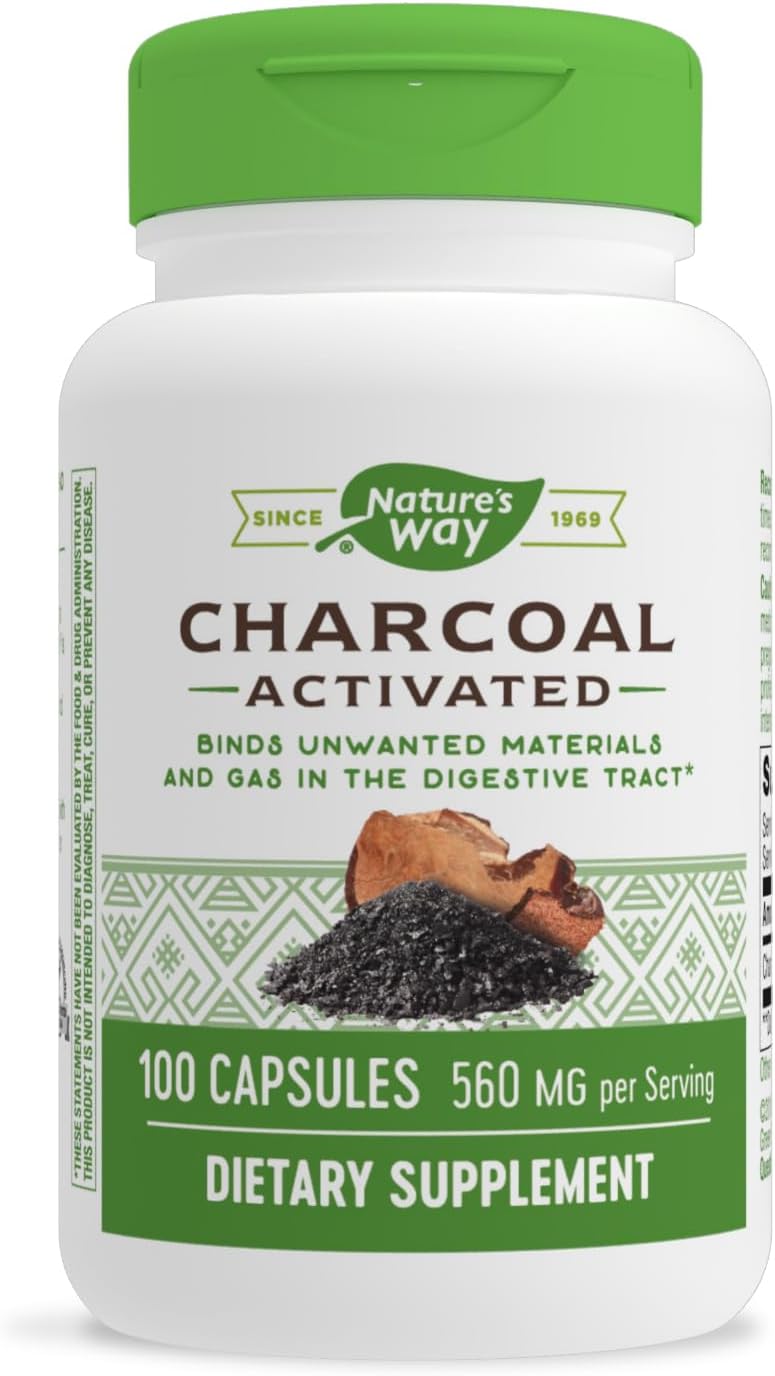 Nature's Way Activated Charcoal Digestive Supplement