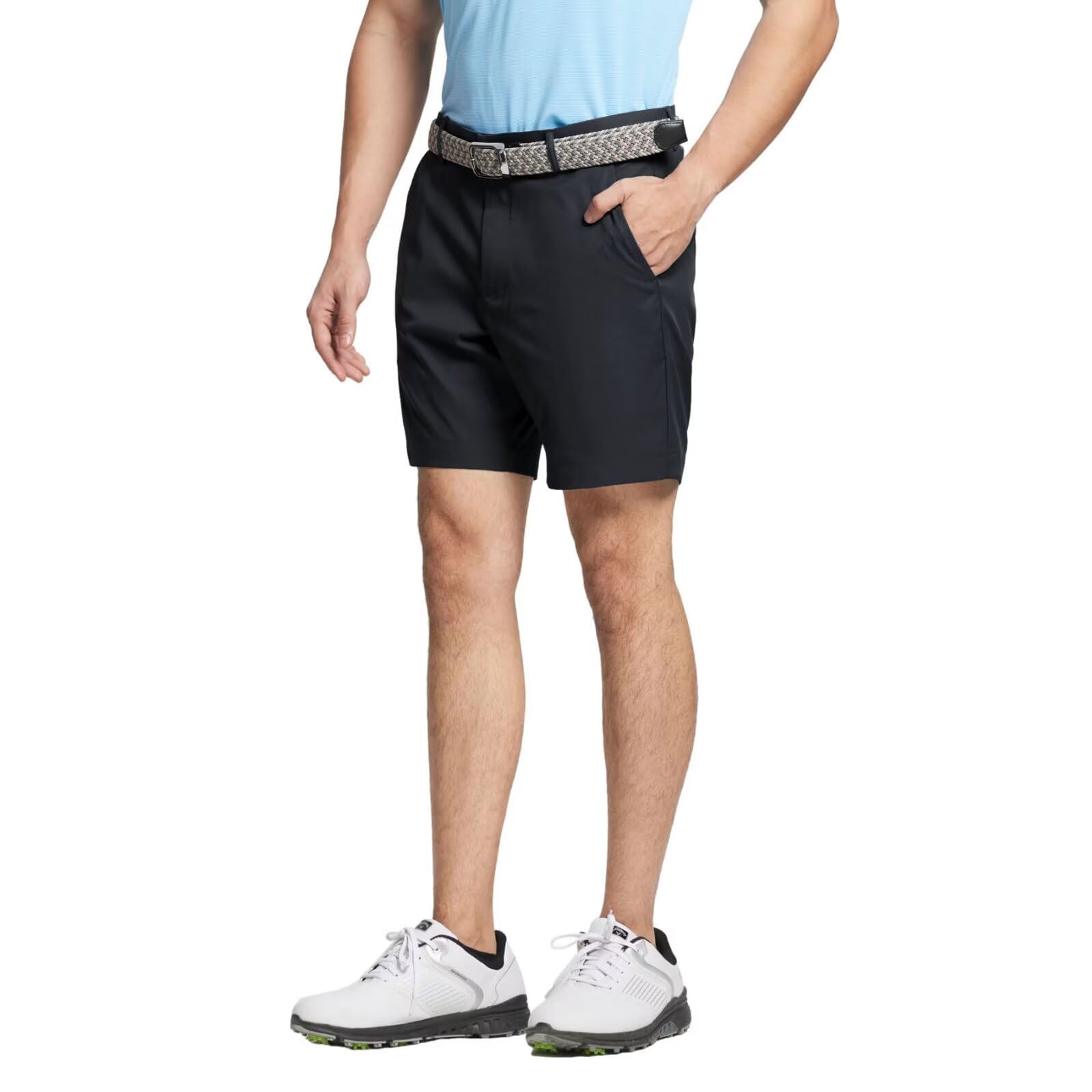 M MAELREG Golf Shorts Men 7 inch 9 inch Quick Dry Stretch Waist Moisture Wicking Water-Repellent Flat Front Flex Mens Shorts