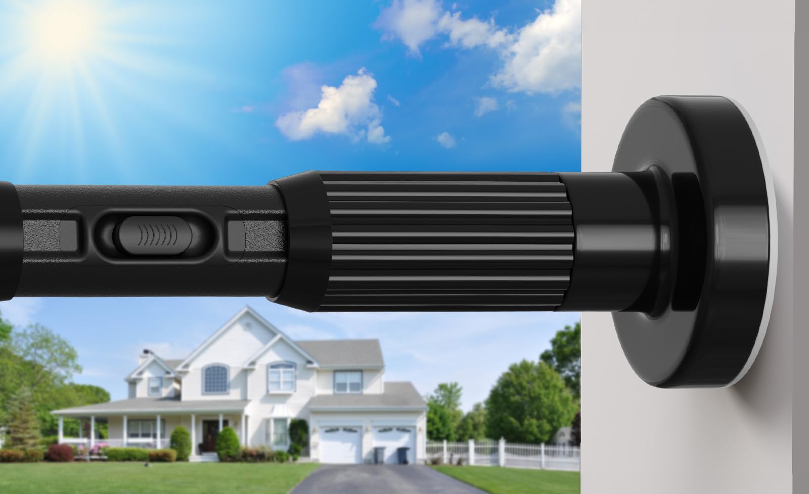 mexau black tension curtain rods for windows 41-118 inches heavy duty tension rod adjustable curtain rods no drilling for bathroom living room outdoor patio hold up blackout curtains and non slip