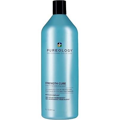 Pureology Strength Cure Conditioner | For Damaged, Color-Treated Hair | Softens & Strengthens Hair | Sulfate Free | Vegan