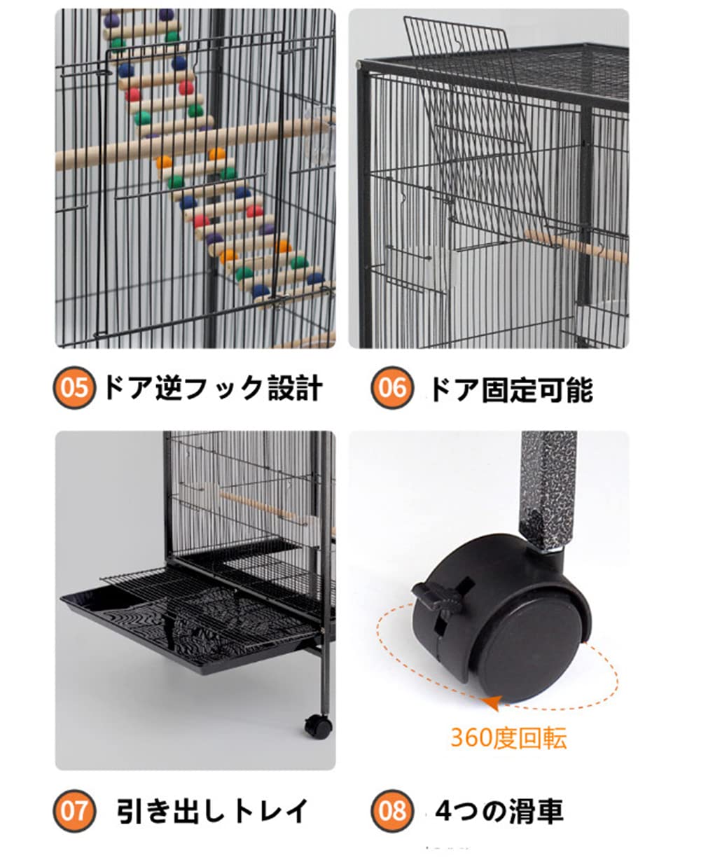 Aeon hum　鳥かご　大型　キャスター付 Amazon | Aeon hum 鳥かご 鳥ケージ バードゲージ 大型 豪華