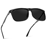 WMP Eyewear - Men's Polarized Flat Top Square Sunglasses