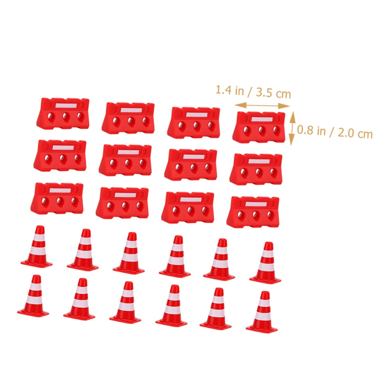 Jeu éducatif Mini Cônes Et Barrières De Signalisation Orange - Apprentissage Route Et Sécurité Pour Enfants, Garçons Et Filles - 10