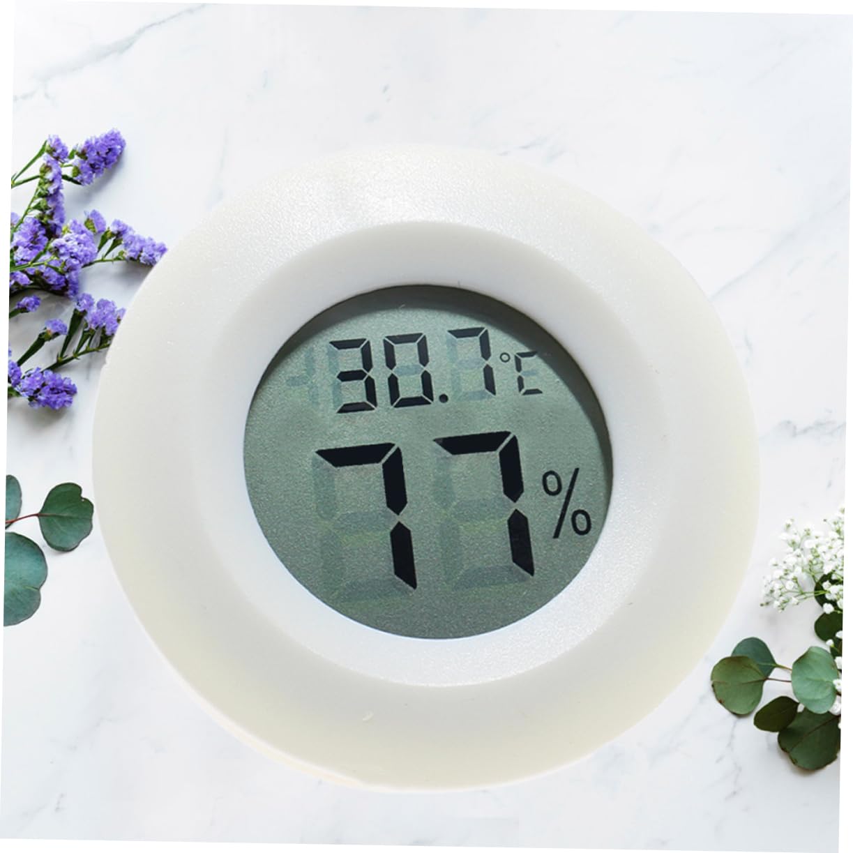 FONDOTIN Small Lightweight Digital Thermometer Hygrometer Indoor Temperature Monitor for Home Office Warehouse Celsius