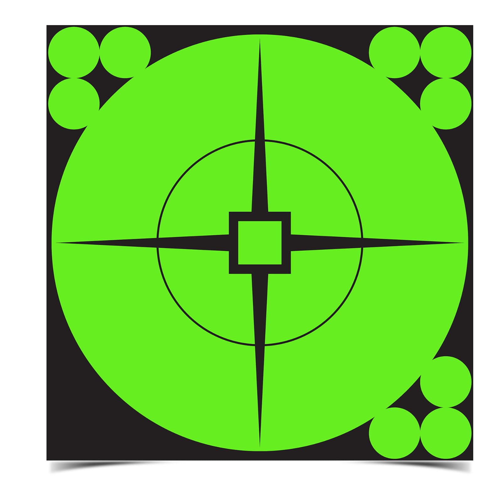 Birchwood Casey Target Spots 3" or 6" Self-Adhesive High-Contrast Atomic Green Paper Shooting Targets for Gun Practice