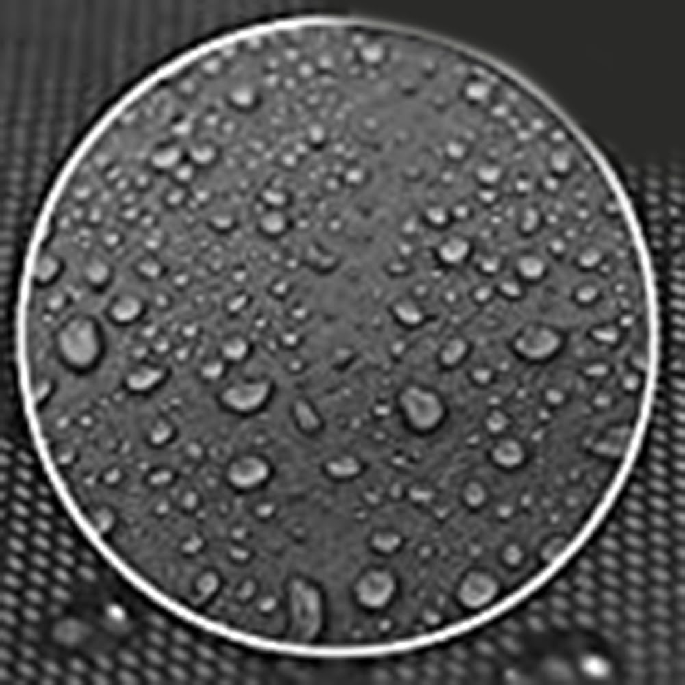 Juego de 4 fundas impermeables y resistentes al viento para muebles de exterior, protección resistente a la intemperie para varios tipos de muebles de jardín (negro 420D)