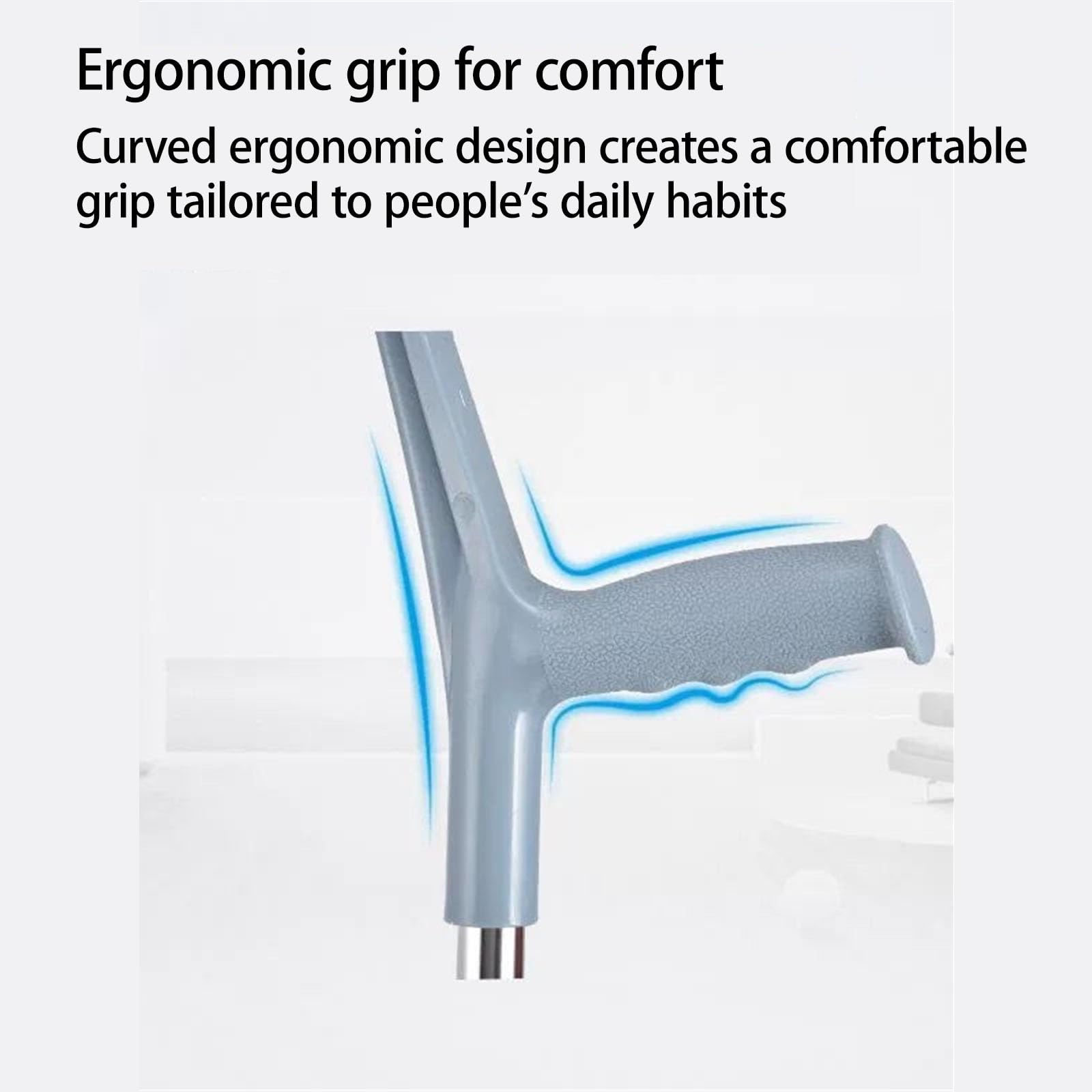 Muletas De Antebrazo, Ergonómicas Empuñadura Ortopédica Ajustables Muletas Ortopédicas Para Adultos Ligeras Soporte De Aluminio Para Uso En Exteriores