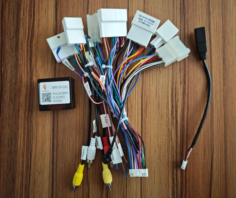 ASURE Special Car Stereo Wiring Hareness Kit for Toyota 4Runner 2010-2018 High-end Version,Support JBL Amplifier and Factory Backup Camera