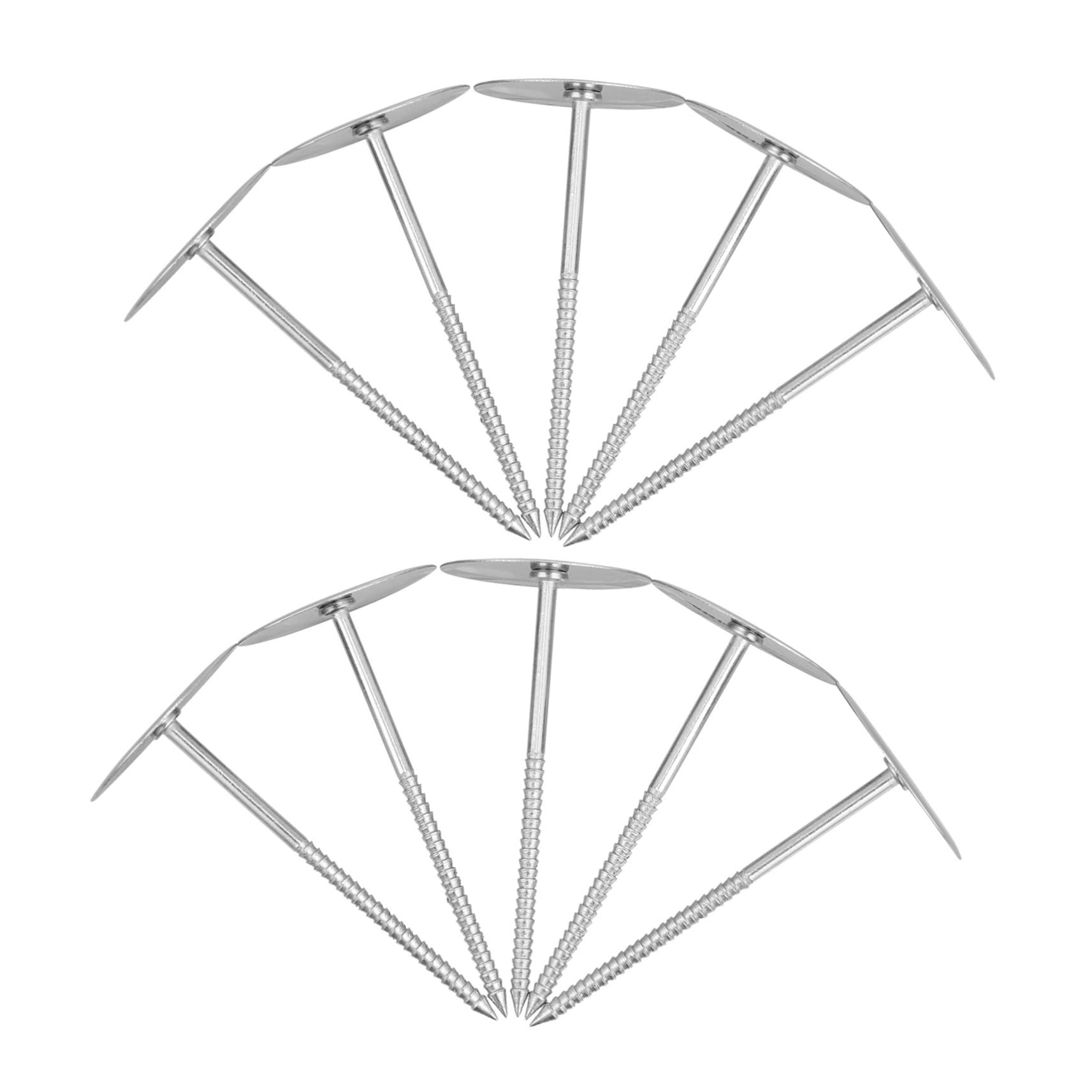 KICHOUSE 12pcs Mounting Nails Stainless Steel Trim Icing Nail Rose Nail Baking Nails for Cakes Cake Decorating Nail Cupcakes Metal Nail Frosting Nail Piping Flour