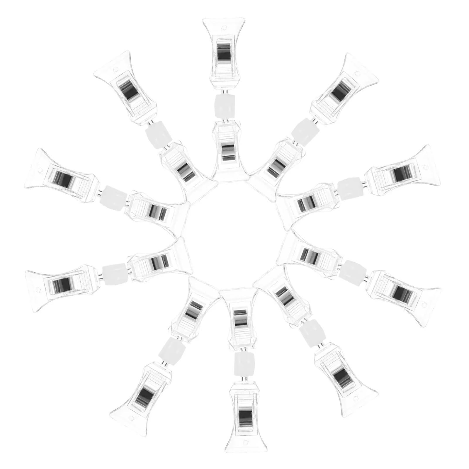 Vaeltor 30Pcs Multi-Function Sign Holders Swivel Plastic Clips for Price Display Retail Store Supermarket Merchandise Sign Holders