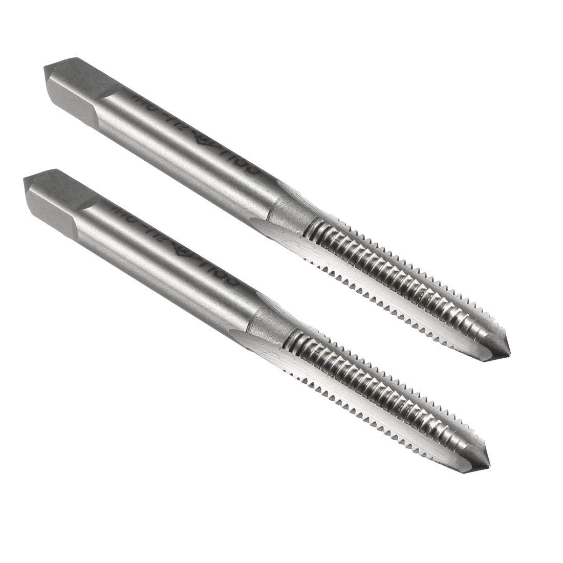 Ta-Vigor 2Pcs M6 X 1.0Mm Metric Machine Tap, 3 Straight Flutes Screw Thread Tapping H2 High Speed Steel Threading Machinist Repair Diy Tool