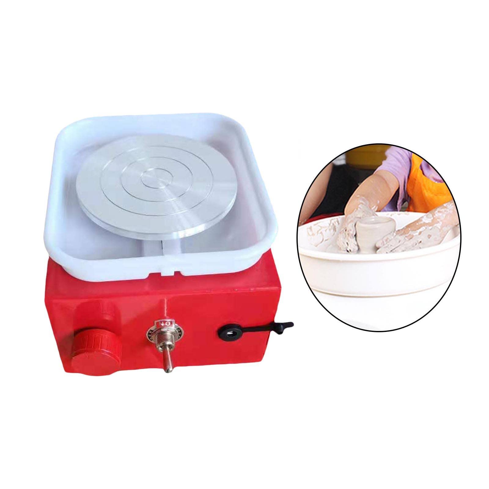 Amazon.co.jp: PEWETE 陶芸 ミニ電動ろくろ 陶芸ホイールマシン 電動