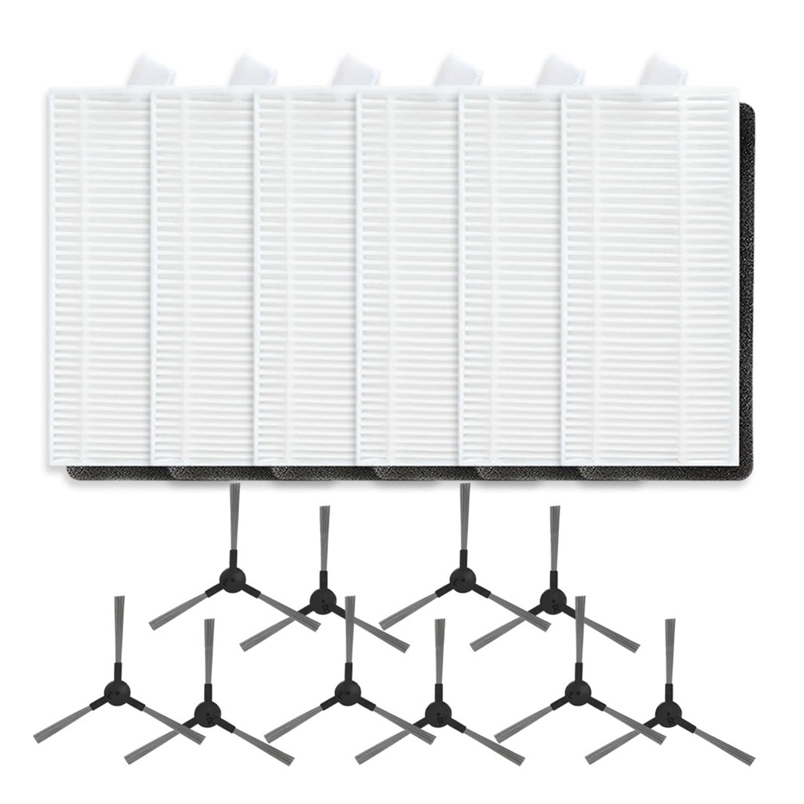 RHOBYXONZ Parts Set With HEPA Filters And Side Brushes For L200 Vacuum Cleaner,Compatible For Liectroux(B)