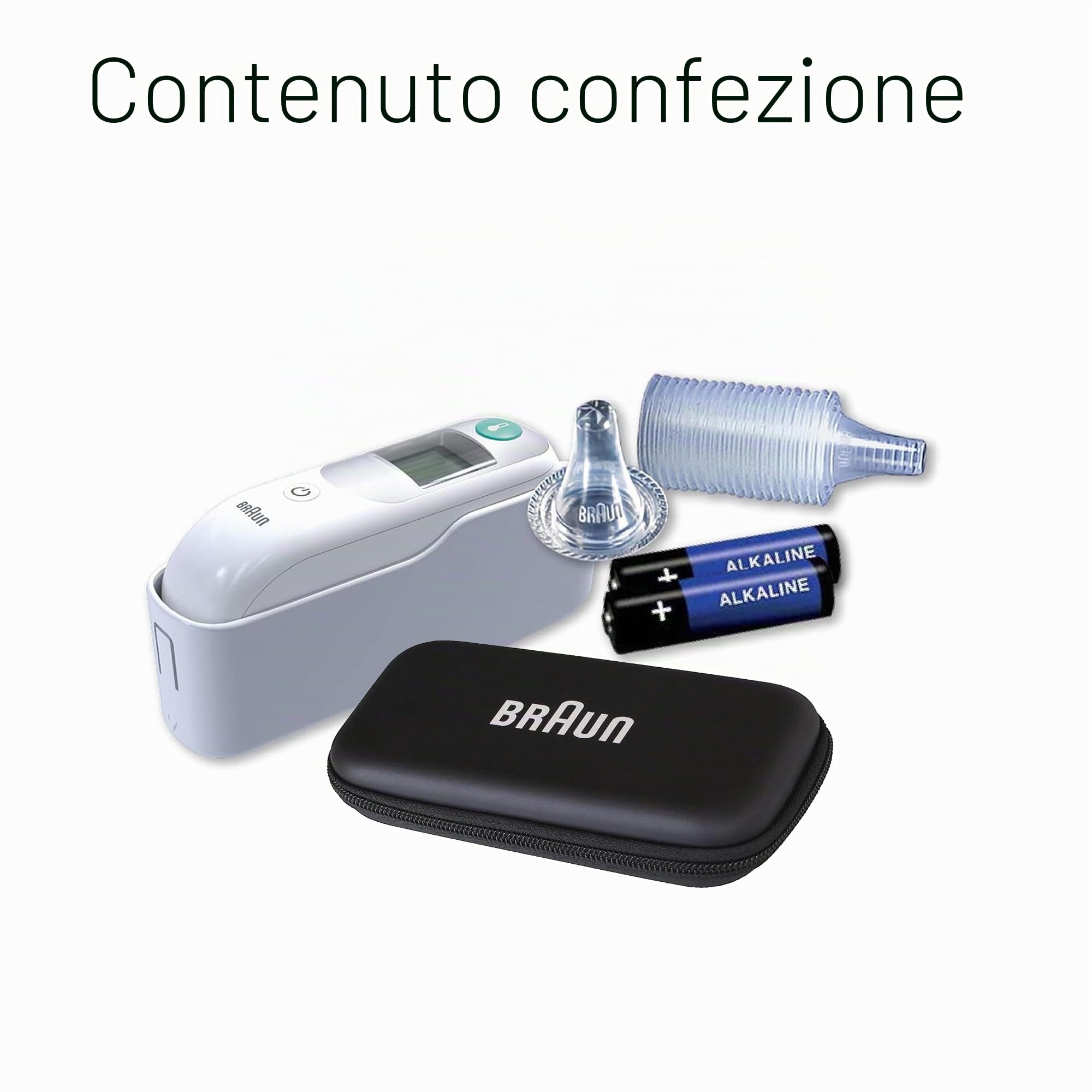 Braun ThermoScan 6, IRT6515 - Termometro digitale per le orecchie per adulti, neonati, bambini e bambini, veloce, delicato e accurato con risultati codificati a colori, bianco