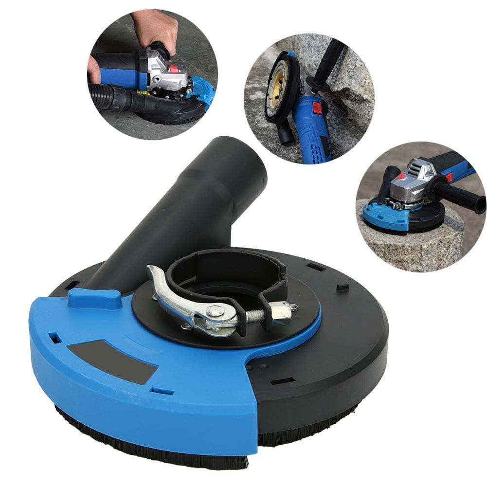Recoge Polvo Amoladora de 125 mm con Cubierta Antipolvo para Hormigón - Kit Completo para un Trabajo Impecable