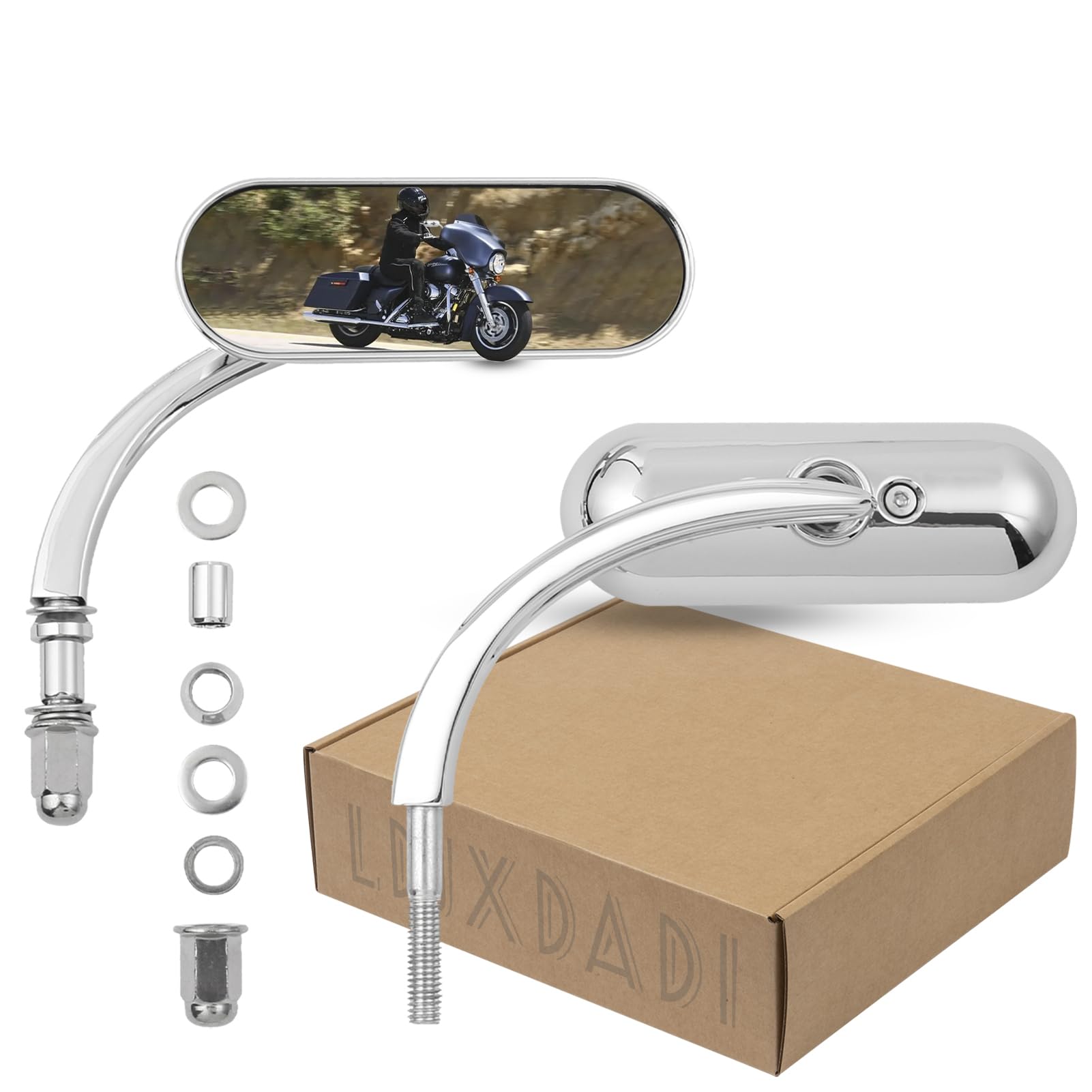 Photo 1 of LDJXDADI Chrome Motorcycle Mirrors