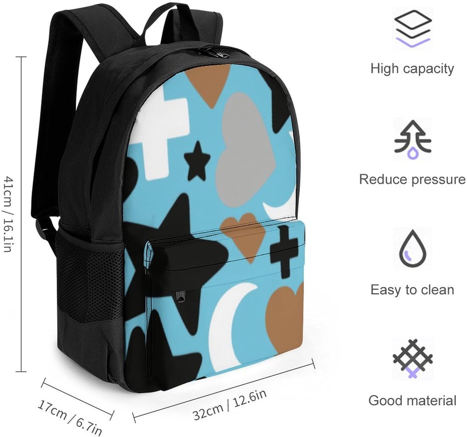 Irregular Pattern Backpack Daypack Travel Backpack | Lightweight Casual Laptop Backpack for Women Men Aesthetic Travel Bag for Weekender Business Hiking Outdoor