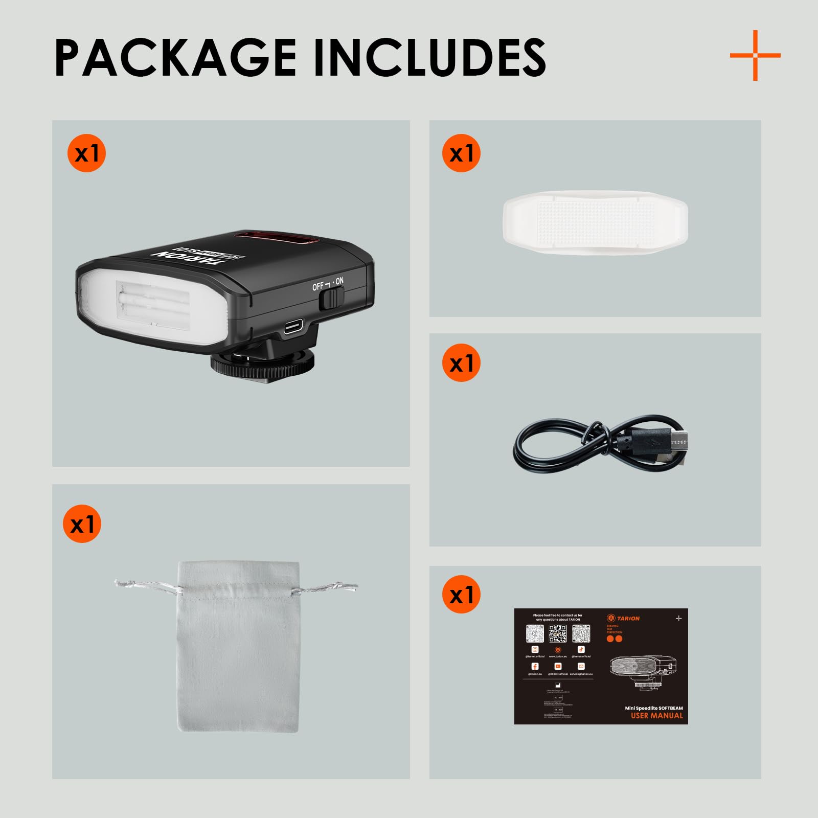 TARION Lampa błyskowa do aparatu fotograficznego Speedlite - Mini GN13 Hot Shoe Flash z optycznym sterowaniem S1/S2 22 poziomy mocy błysku kompatybilna z aparatami Canon Nikon Sony Fuji Olympus DSLR