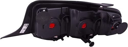 Miniatura 2 de HEADLIGHTSDEPOT Juego de luces traseras de diseño simple con par de lentes transparentes rojas compatibles con MustangShelby GT500 2010-2012